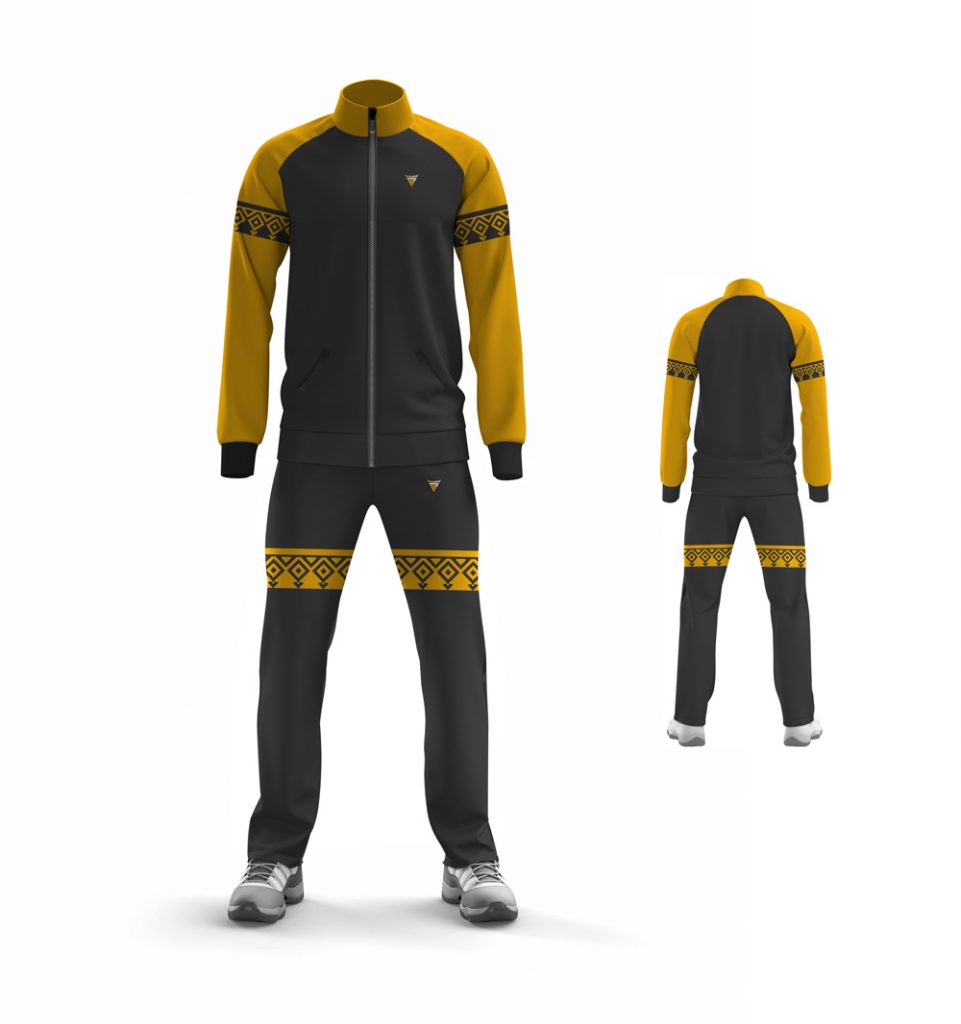 Black and Gold Sublimated Tracksuit - PakMark Industry